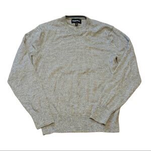 Bonobos Gray Extra Fine Merino Wool Lightweight V Neck Slim Fit Sweater